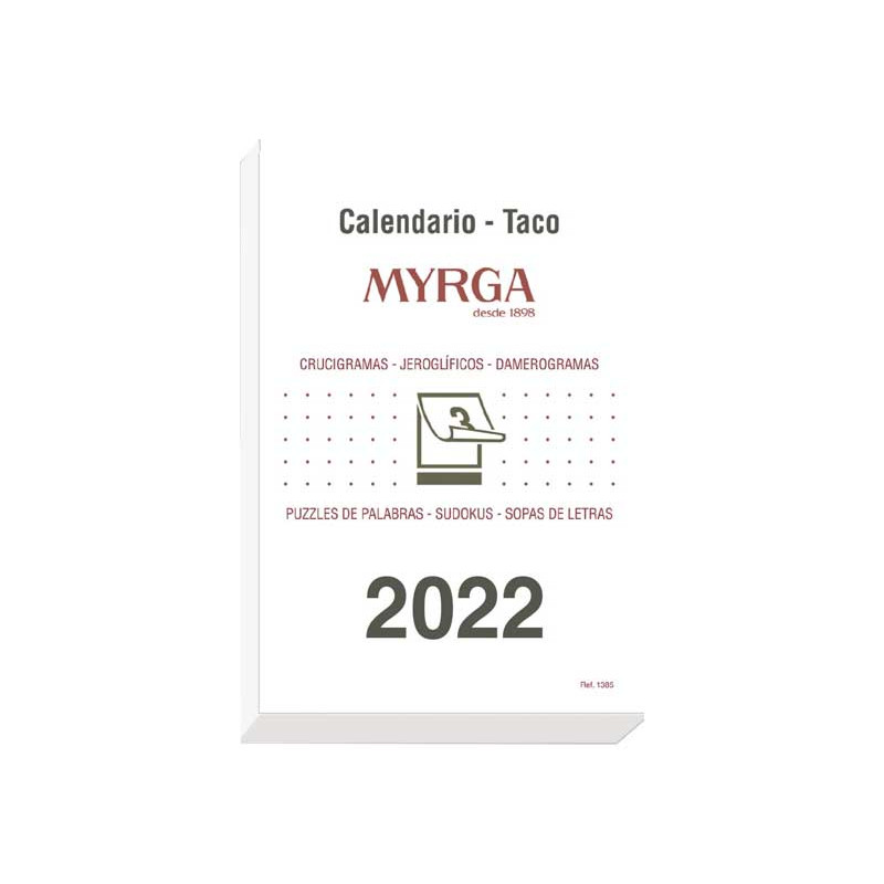 CALENDARIO 2022 MYRGA "TACO MURAL" 14x20cm