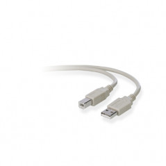 USB A/B 3M CABLE USB USB 2.0 USB B GRIS