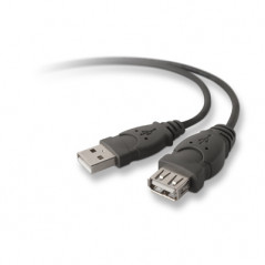 USB A/A 3 M CABLE USB USB 2.0 NEGRO