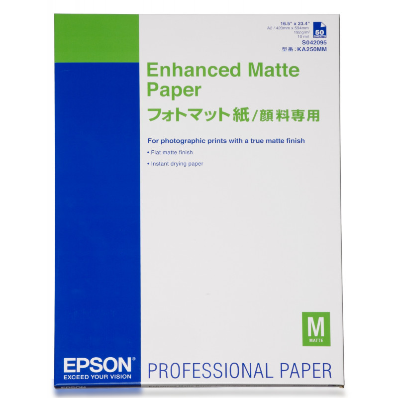 ENHANCED MATTE PAPER, DIN A2, 192 G/M², 50 HOJAS