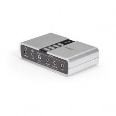TARJETA DE SONIDO 7,1 USB EXTERNA ADAPTADOR CONVERSOR PUERTO SPDIF AUDIO DIGITAL ÓPTICO