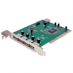 ADAPTADOR TARJETA PCI USB 2.0 DE ALTA VELOCIDAD 7 PUERTOS - 4 EXTERNOS Y 3 INTERNOS