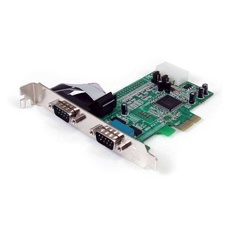 TARJETA ADAPTADORA PCI EXPRESS PCIE DE 2 PUERTOS SERIE RS232 DB9 UART 16550 SERIAL