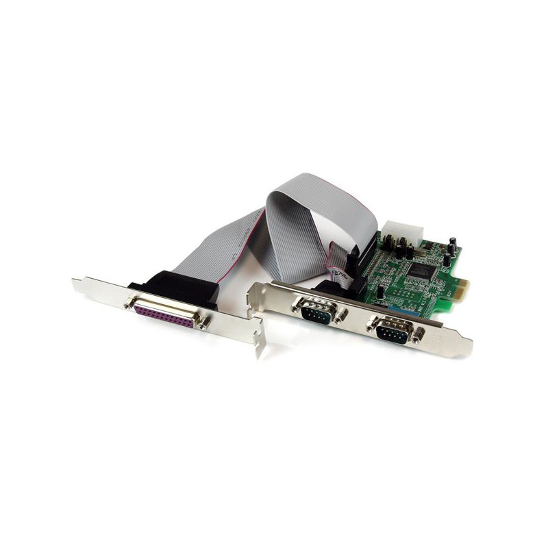 TARJETA ADAPTADORA PCI EXPRESS DE 2 PUERTOS SERIE Y 1 PARALELO RS232 UART 16550 SERIAL