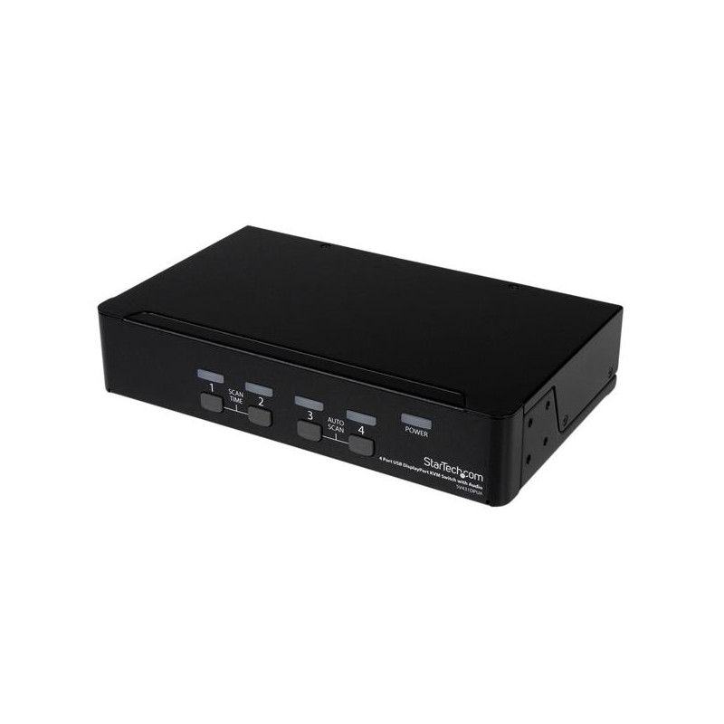 CONMUTADOR SWITCH KVM 4 PUERTOS VÍDEO DISPLAYPORT DP HUB CONCENTRADOR USB 2.0 AUDIO - 2560X1600