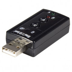 TARJETA DE SONIDO 7,1 VIRTUAL USB EXTERNA ADAPTADOR CONVERSOR