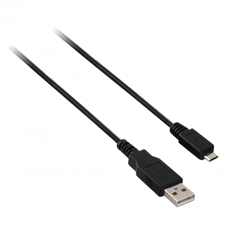 CABLE USB NEGRO CON CONECTOR USB 2.0 A MACHO A MICRO USB MACHO 1M 3.3FT