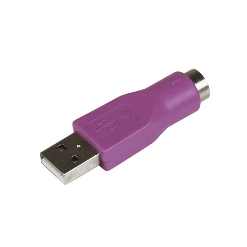 ADAPTADOR CONVERSOR PS/2 MINIDIN A USB PARA TECLADO - PS/2 HEMBRA - USB A MACHO
