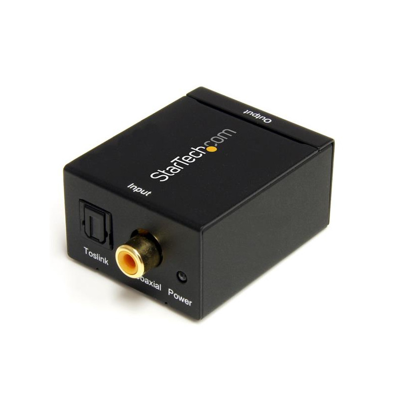 ADAPTADOR CONVERSOR DE AUDIO DIGITAL COAXIAL SPDIF O TOSLINK ÓPTICO A RCA ESTÉREO ANALÓGICO