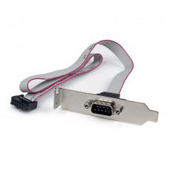 ADAPTADOR DE 0.4M HEADER CABEZAL BRACKET SERIE SERIAL DB9 RS232 A IDC 10 PINES PLACA BASE PERFIL BAJ