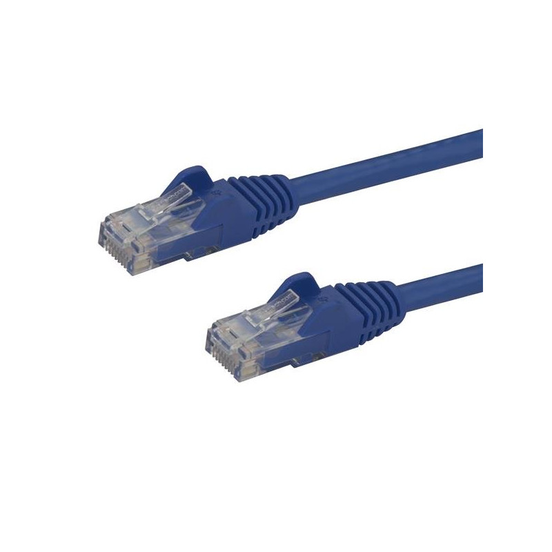 CABLE DE RED ETHERNET SNAGLESS SIN ENGANCHES CAT 6 CAT6 GIGABIT 3M - AZUL