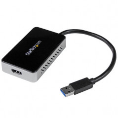 ADAPTADOR DE VÍDEO EXTERNO USB 3.0 A HDMI CON HUB USB 1 PUERTO - TARJETA GRÁFICA CABLE - 1080P