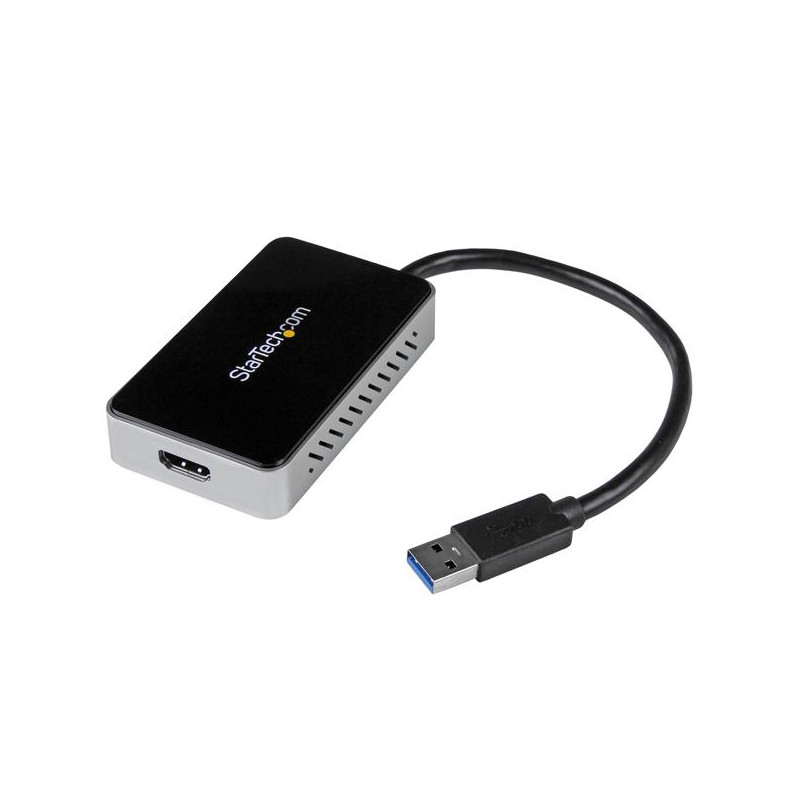 ADAPTADOR DE VÍDEO EXTERNO USB 3.0 A HDMI CON HUB USB 1 PUERTO - TARJETA GRÁFICA CABLE - 1080P