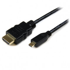 CABLE DE 3M MICRO HDMI A HDMI CON ETHERNET - VÍDEO DE 4K A 30HZ - CABLE ADAPTADOR CONVERSOR MICRO HDMI TIPO D DE ALTA VE