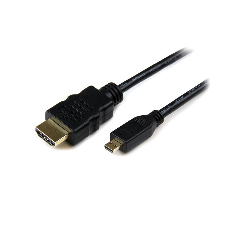 CABLE DE 3M MICRO HDMI A HDMI CON ETHERNET - VÍDEO DE 4K A 30HZ - CABLE ADAPTADOR CONVERSOR MICRO HDMI TIPO D DE ALTA VE