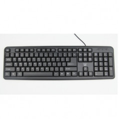 EW3109 TECLADO USB + PS/2 NEGRO