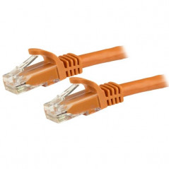 CABLE DE RED ETHERNET CAT6 SIN ENGANCHE DE 5M NARANJA - CABLE PATCH SNAGLESS RJ45 UTP