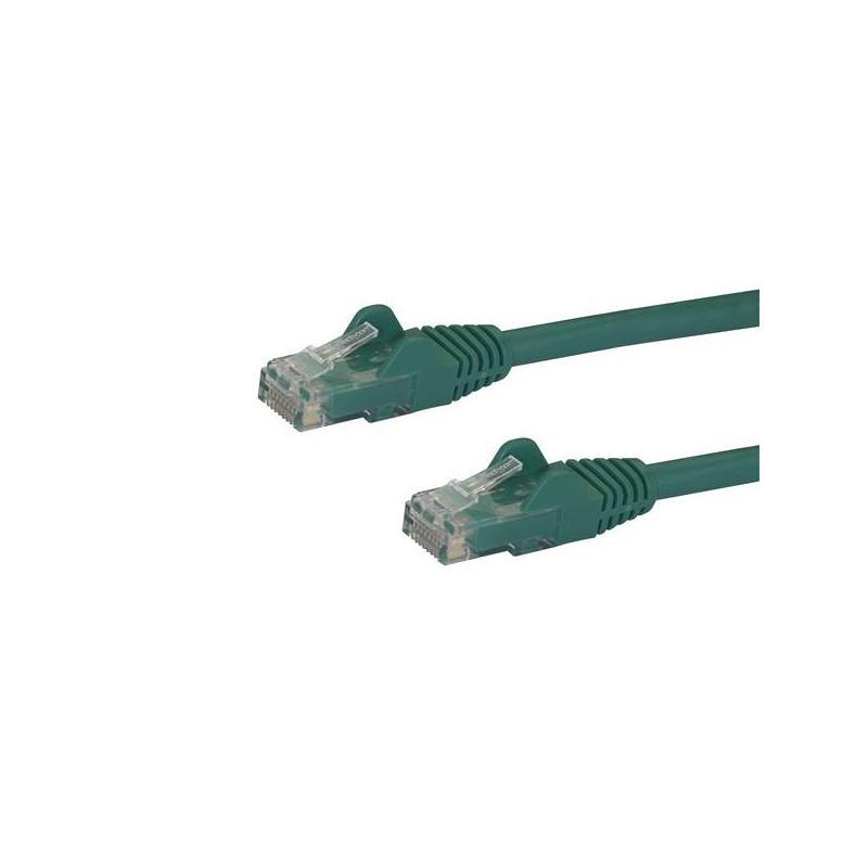 CABLE DE 1M VERDE DE RED GIGABIT CAT6 ETHERNET RJ45 SIN ENGANCHE - SNAGLESS