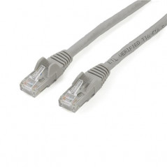 CABLE DE 2M GRIS DE RED GIGABIT CAT6 ETHERNET RJ45 SIN ENGANCHE - SNAGLESS