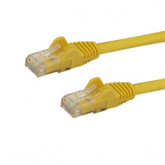 CABLE DE 2M AMARILLO DE RED GIGABIT CAT6 ETHERNET RJ45 SIN ENGANCHE - SNAGLESS