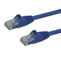 CABLE DE RED ETHERNET SNAGLESS SIN ENGANCHES CAT 6 CAT6 GIGABIT 0,5M - AZUL