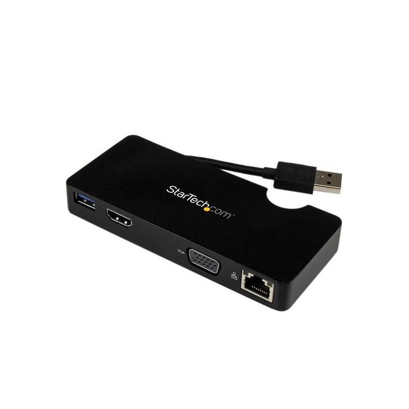 REPLICADOR DE PUERTOS USB 3.0 DE VIAJES CON HDMI O VGA - DOCKING STATION PARA PORTÁTIL