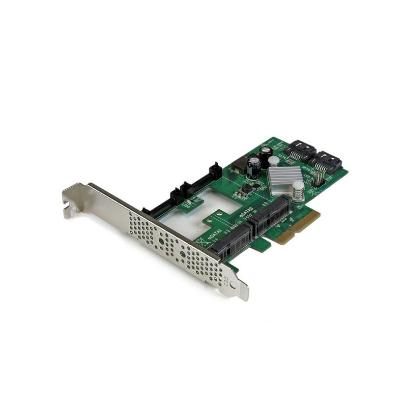 TARJETA CONTROLADORA SATA III RAID PCI EXPRESS 2.0 CON 2 RANURAS MSATA EMPAREJAMIENTO HYPERDUO PARA SSD