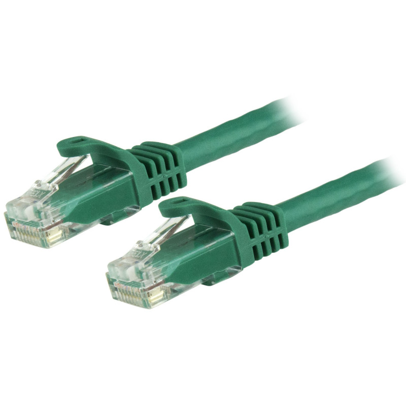 CABLE DE 3M VERDE DE RED GIGABIT CAT6 ETHERNET RJ45 SIN ENGANCHE - SNAGLESS