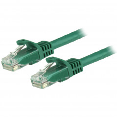 CABLE DE 0,5M VERDE DE RED GIGABIT CAT6 ETHERNET RJ45 SIN ENGANCHE - SNAGLESS