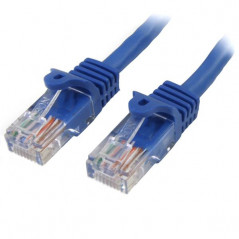 CABLE DE 2M AZUL DE RED FAST ETHERNET CAT5E RJ45 SIN ENGANCHE - CABLE PATCH SNAGLESS