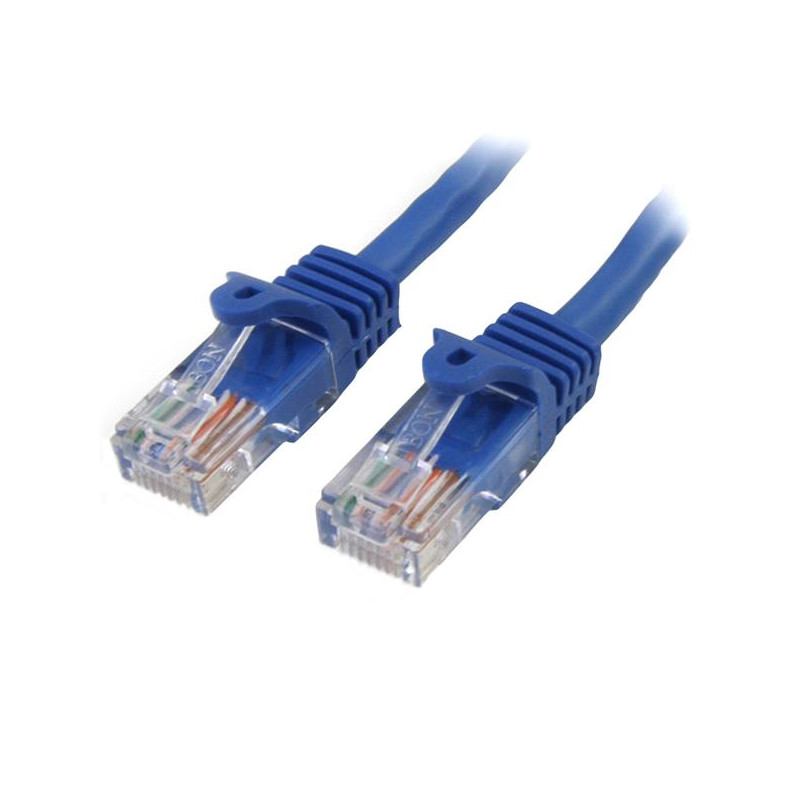 CABLE DE 2M AZUL DE RED FAST ETHERNET CAT5E RJ45 SIN ENGANCHE - CABLE PATCH SNAGLESS