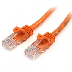 CABLE DE 2M NARANJA DE RED FAST ETHERNET CAT5E RJ45 SIN ENGANCHE - CABLE PATCH SNAGLESS