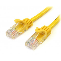 CABLE DE 3M AMARILLO DE RED FAST ETHERNET CAT5E RJ45 SIN ENGANCHE - CABLE PATCH SNAGLESS