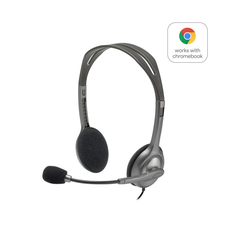 STEREO HEADSET H110 AURICULARES ALÁMBRICO DIADEMA OFICINA/CENTRO DE LLAMADAS GRIS