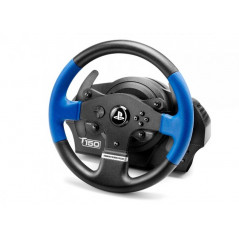 T150 FORCE FEEDBACK NEGRO, AZUL USB VOLANTE + PEDALES PC, PLAYSTATION 4, PLAYSTATION 3