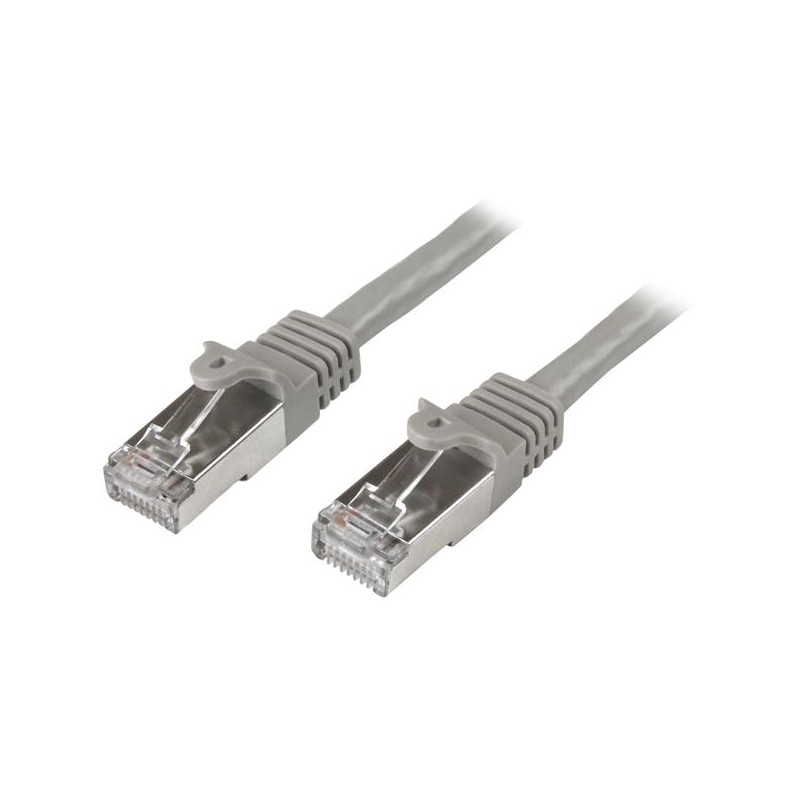 CABLE DE 3M DE RED CAT6 ETHERNET GIGABIT BLINDADO SFTP - GRIS