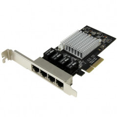 TARJETA DE RED PCI EXPRESS ETHERNET GIGABIT CON 4 PUERTOS RJ45 CHIPSET INTEL I350