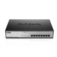 DGS-1008MP SWITCH NO ADMINISTRADO GIGABIT ETHERNET (10/100/1000) ENERGÍA SOBRE ETHERNET (POE) 1U NEGRO