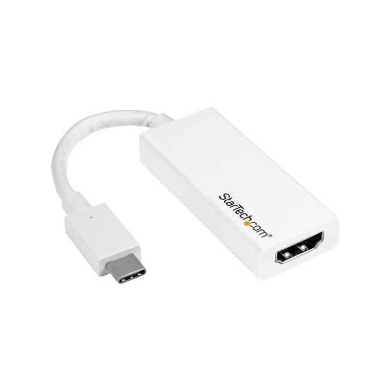 ADAPTADOR GRÁFICO USB-C A HDMI - CONVERSOR DE VÍDEO USB 3.1 TYPE-C A HDMI - BLANCO