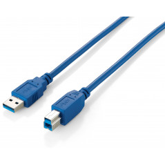 128292 CABLE USB 1,8 M USB 3.2 GEN 1 (3.1 GEN 1) USB A USB B AZUL