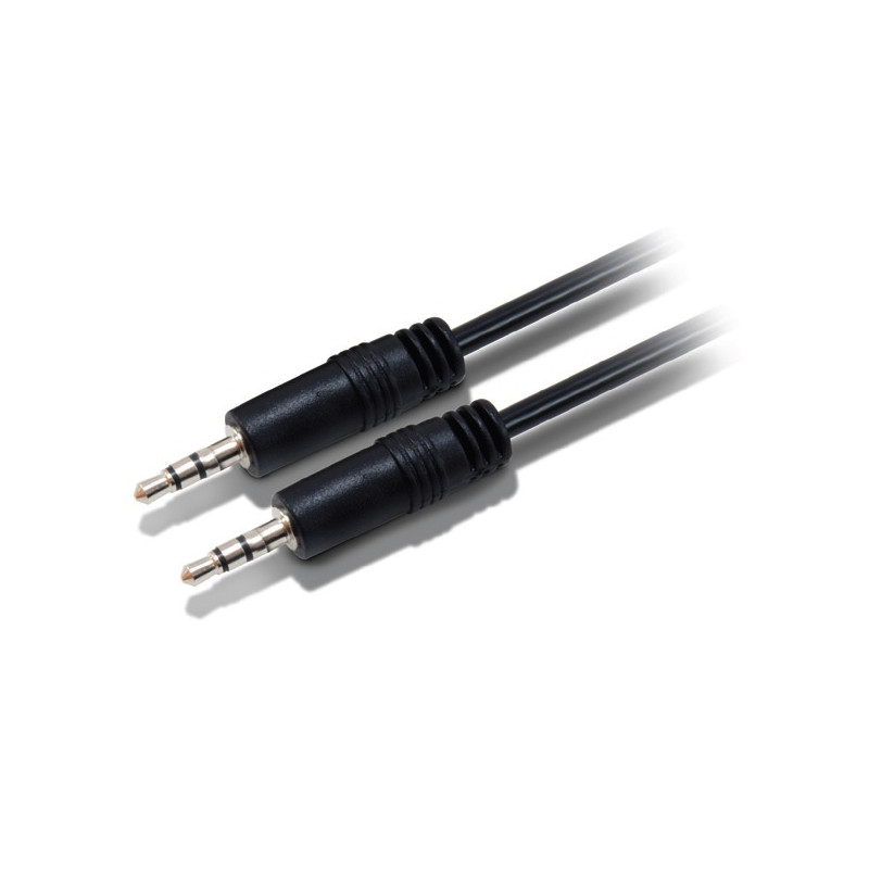 14708107 CABLE DE AUDIO 2,5 M 3,5MM NEGRO