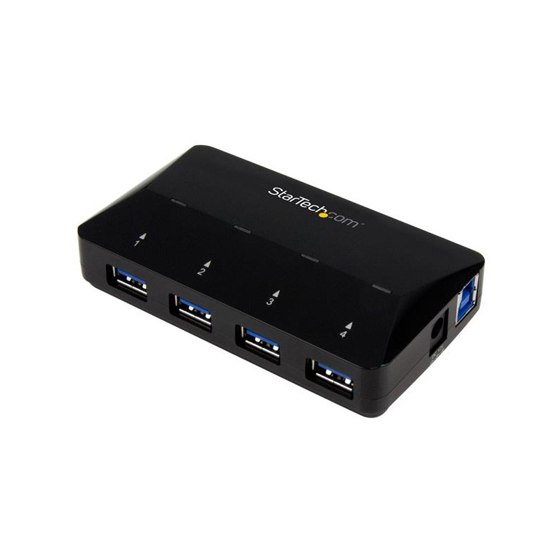 CONCENTRADOR USB 3.0 DE 4 PUERTOS - LADRÓN CON PUERTOS DE CARGA Y SINCRONIZACIÓN - HUB CON 1 PUERTO DE 2,4A