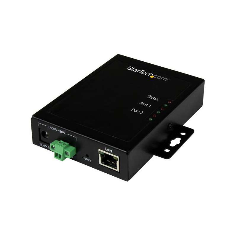 SERVIDOR DE DISPOSITIVOS SERIE A IP DE 2 PUERTOS RS232 - DE METAL