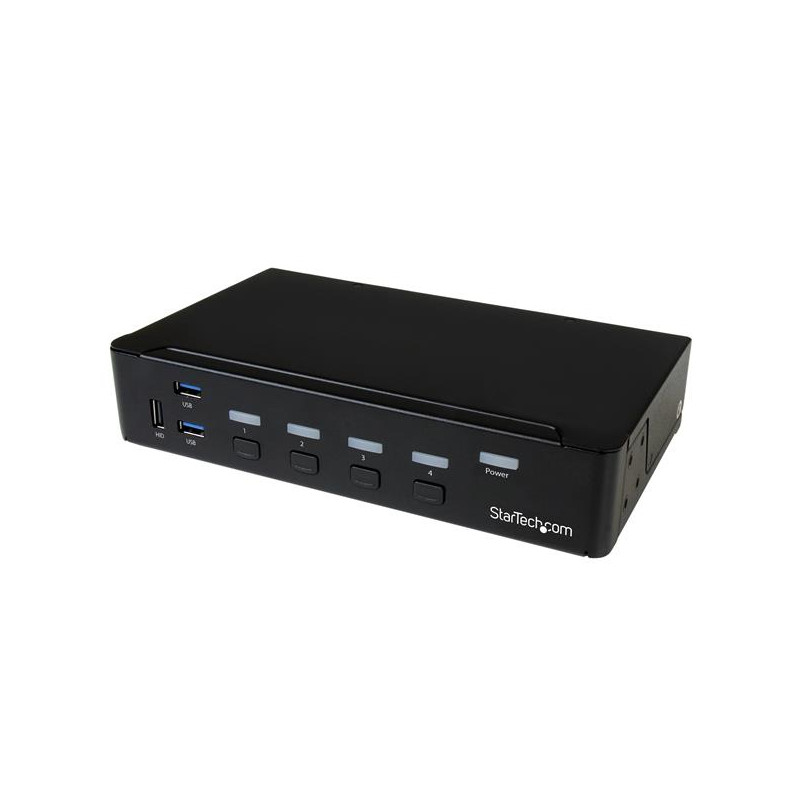 SWITCH CONMUTADOR KVM DE 4 PUERTOS DISPLAYPORT 4K CON USB 3.0