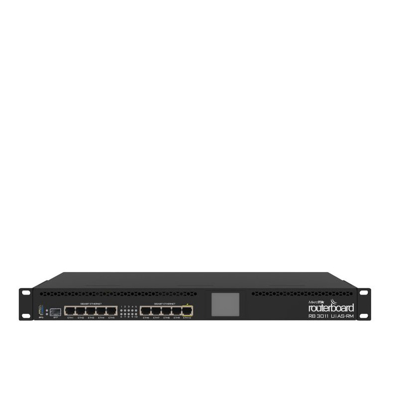 RB3011UIAS-RM ROUTER GIGABIT ETHERNET NEGRO