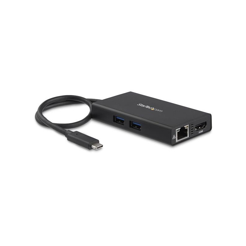 ADAPTADOR MULTIPUERTOS USB-C CON HDMI DE 4K- 2X PUERTOS USB-A - PD DE 60W - NEGRO
