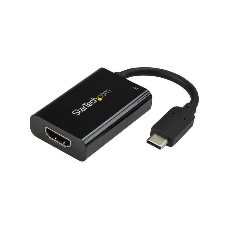 ADAPTADOR USB-C A HDMI 4K CON ENTREGA DE ALIMENTACIÓN POR USB - 60 WATTS - NEGRO