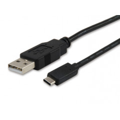 12888107 CABLE USB 1 M USB 2.0 USB A USB C NEGRO