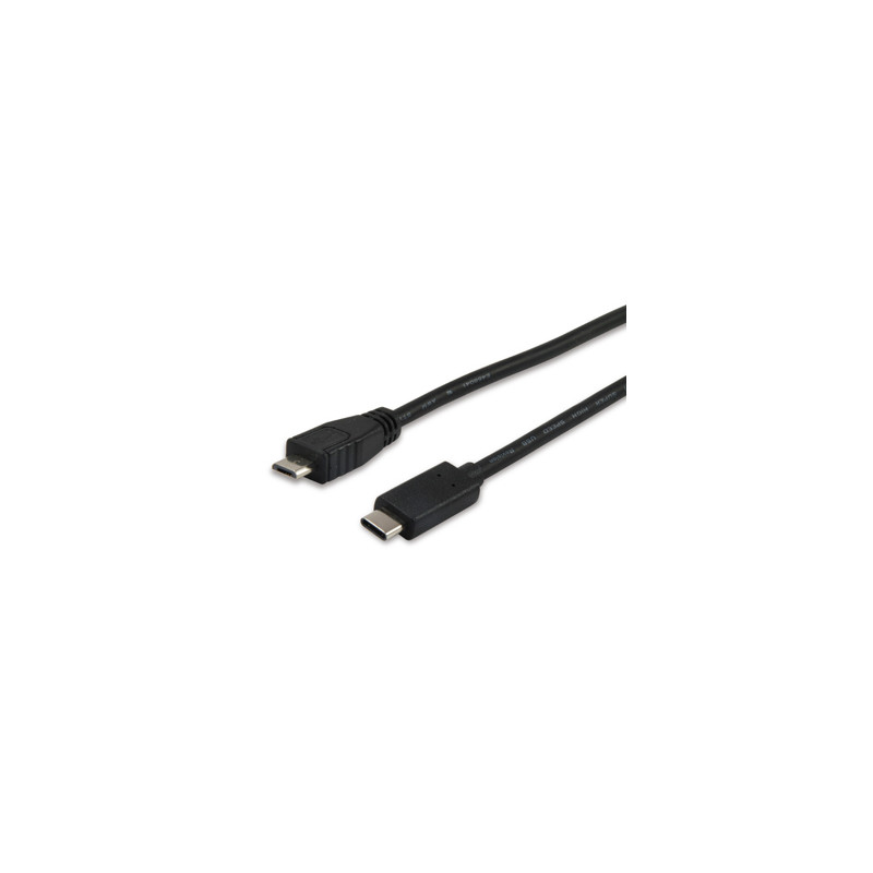 12888407 CABLE USB 1 M USB 2.0 MICRO-USB B USB C NEGRO