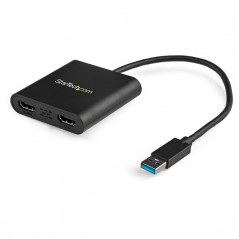 ADAPTADOR GRÁFICO EXTERNO USB 3.0 A 2 PUERTOS HDMI 4K - ADAPTADOR DE VÍDEO EXTERNO 4K PARA 2 MONITOR